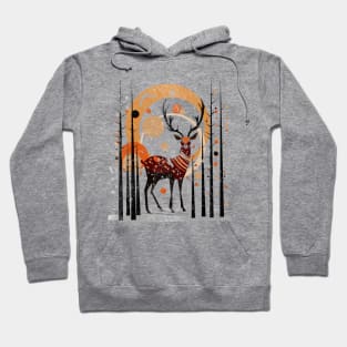 Mid century deer Hoodie